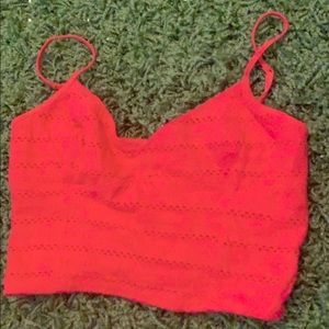 Crop spaghetti string top